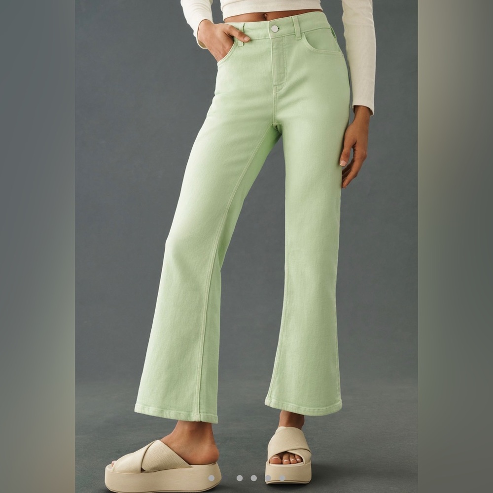 NWT Anthropologie Pilcro mid rise crop flare pants